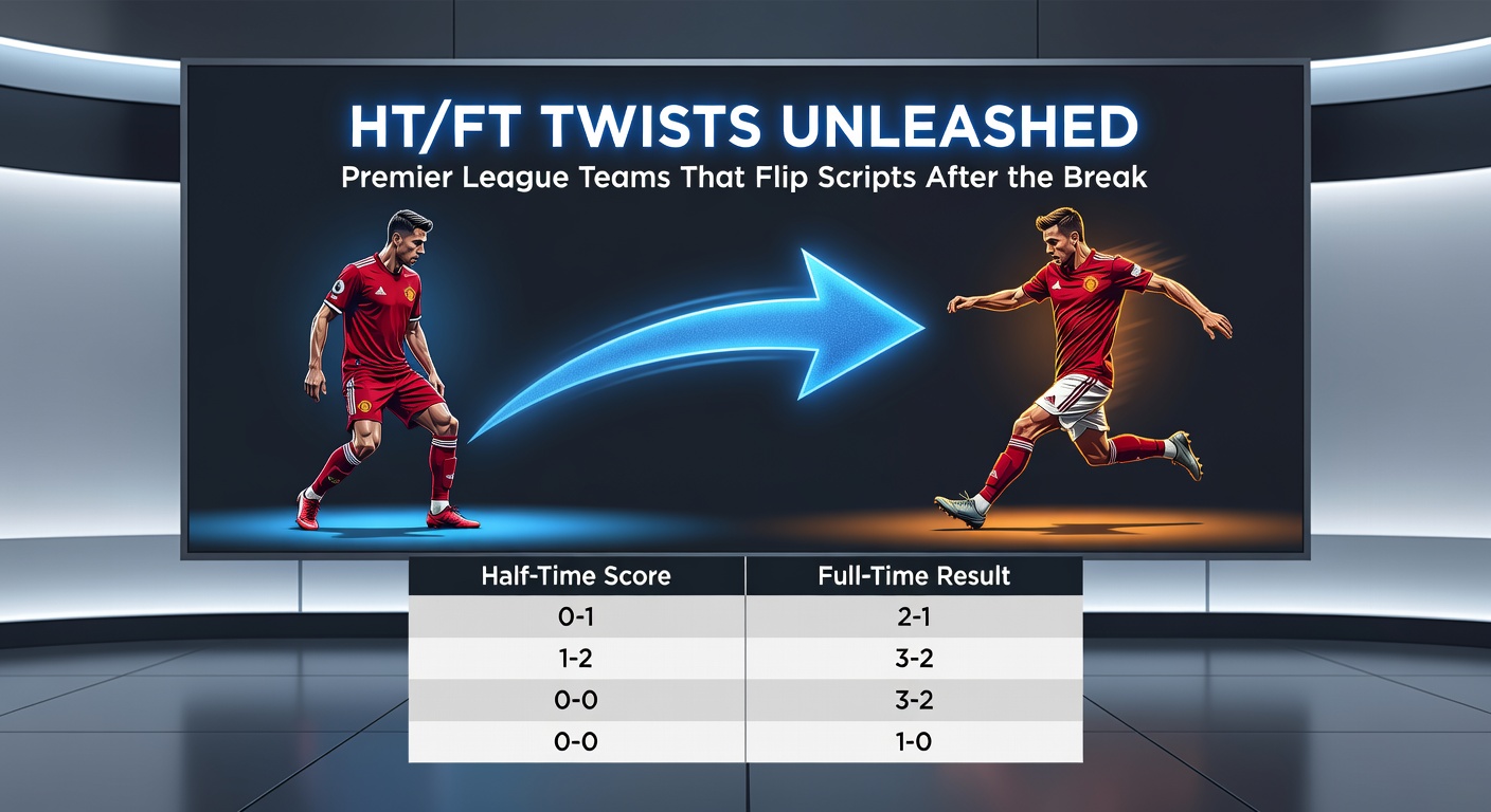 Close-up of a Premier League manager gesturing intensely at halftime, team huddling as rain pours down on the pitch