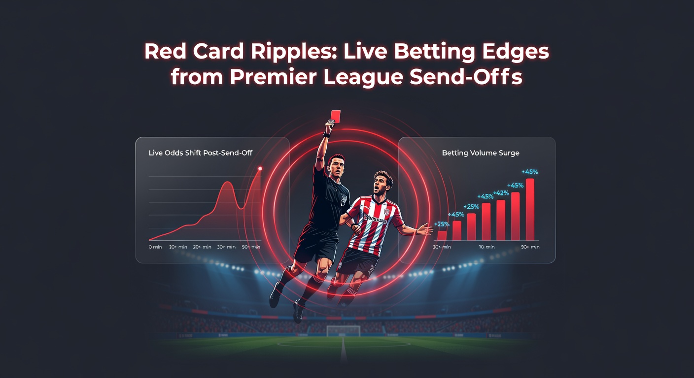 Graph showing the distribution of red cards by minute in Premier League matches, with a spike in the final 15 minutes highlighted