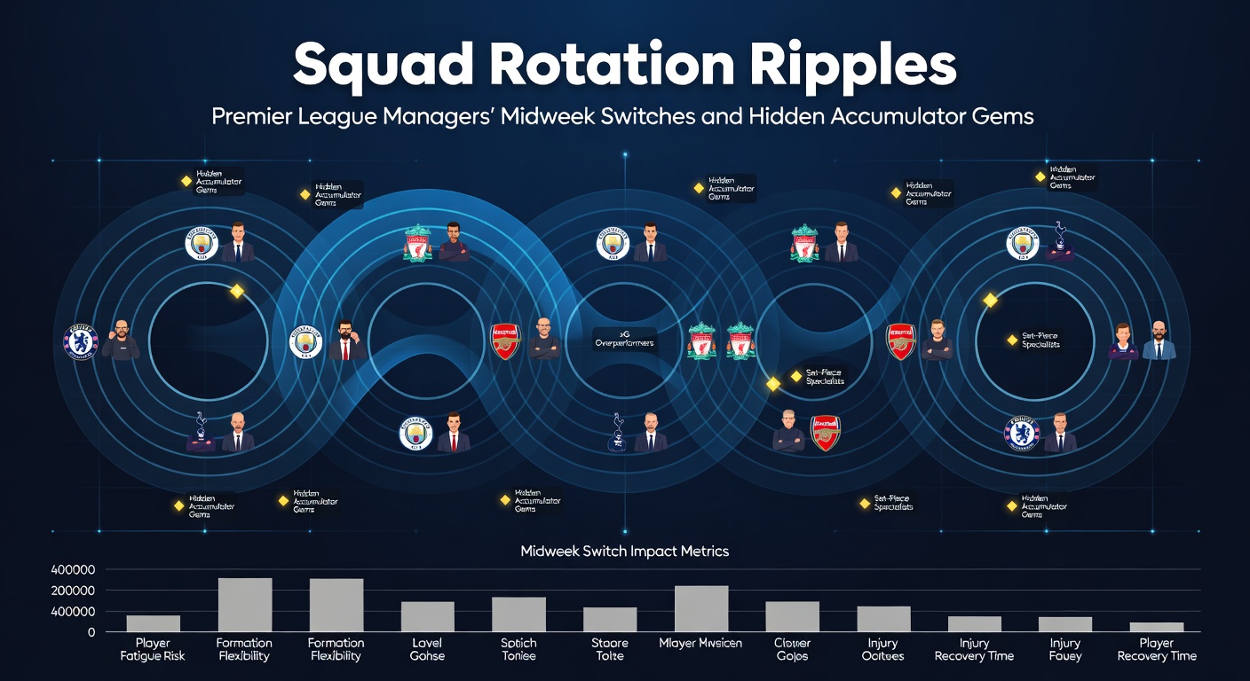 Premier League manager on the touchline gesturing during a midweek match, highlighting squad rotation decisions