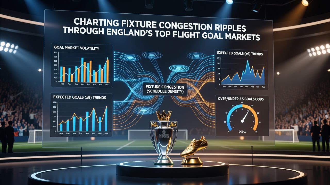 Data charts illustrating goal averages during fixture congestion in Premier League matches