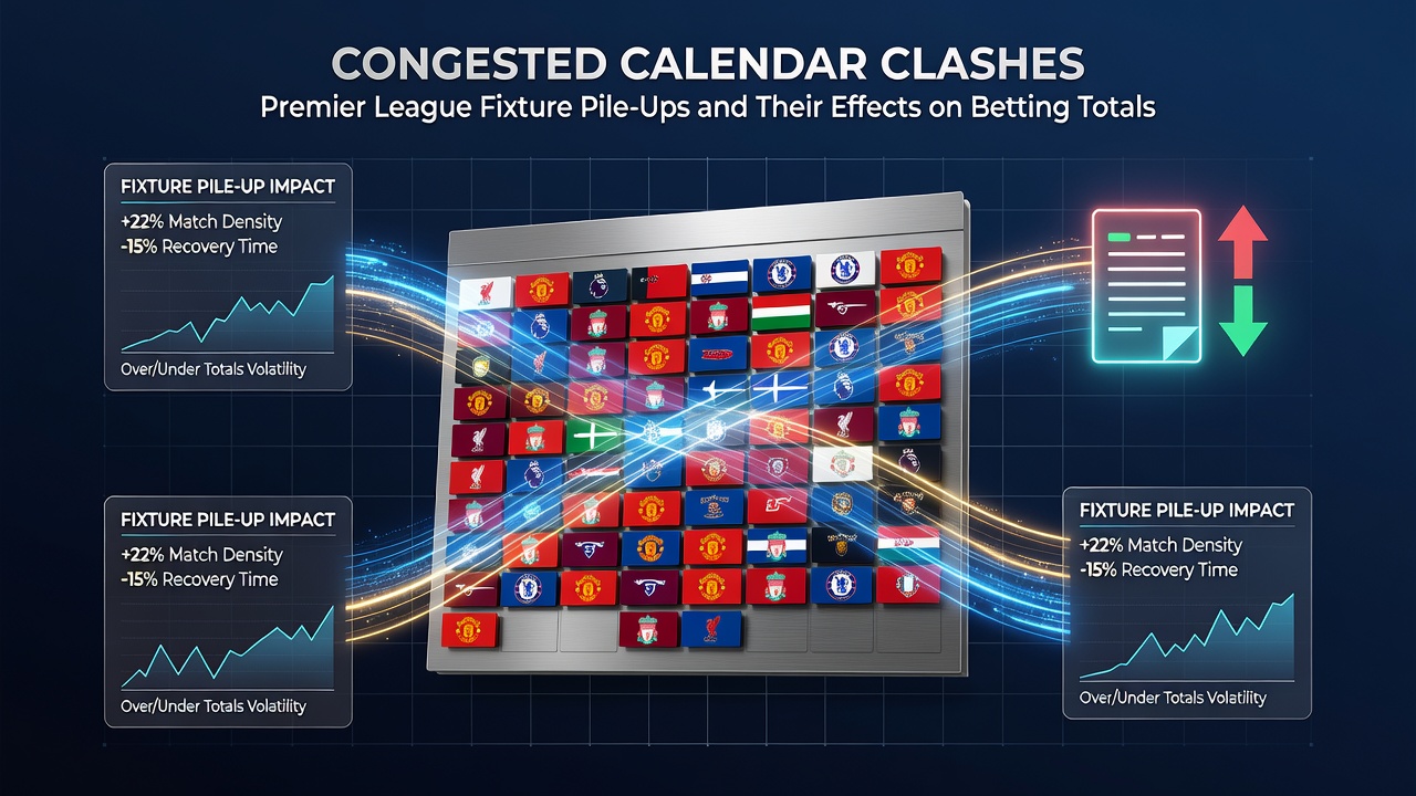 Chart showing goal averages during congested versus standard fixture periods