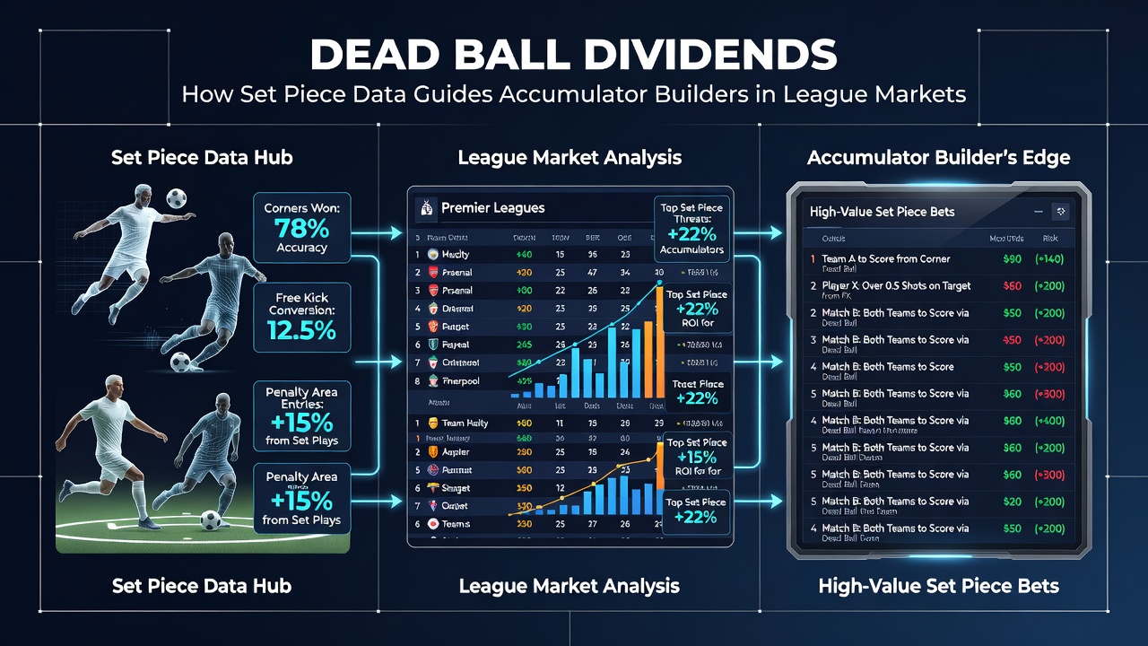 Analysts reviewing corner and free kick data charts during a live football betting session