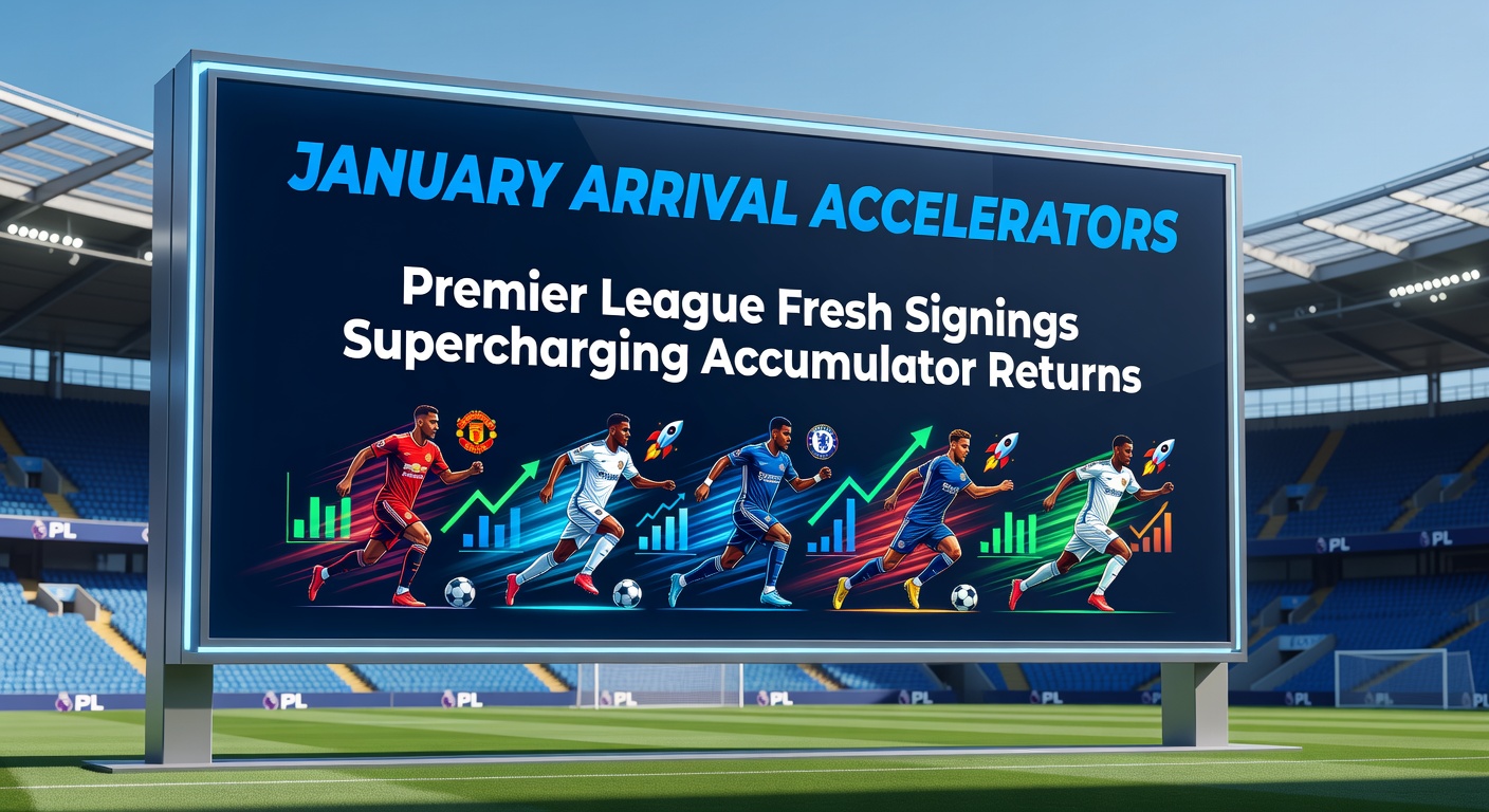 Graph showing goal contributions from January signings versus league averages, highlighting spikes in accumulator-friendly outcomes