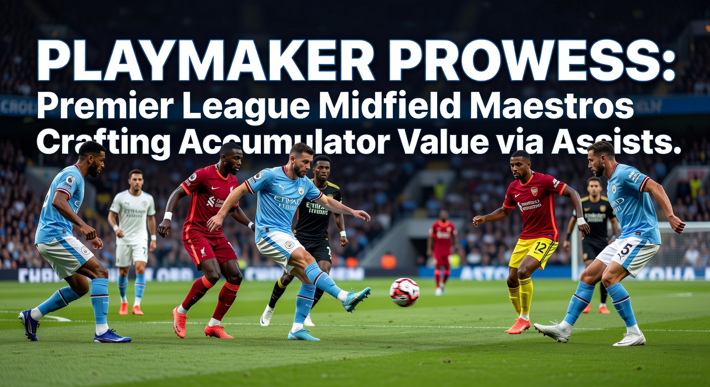 Premier League midfielder threading a precise through-ball for an assist during a high-stakes match